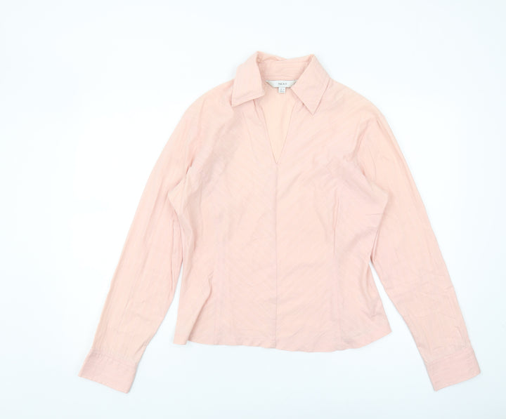 Next Women's Pink Long Sleeve Blouse Size 14
