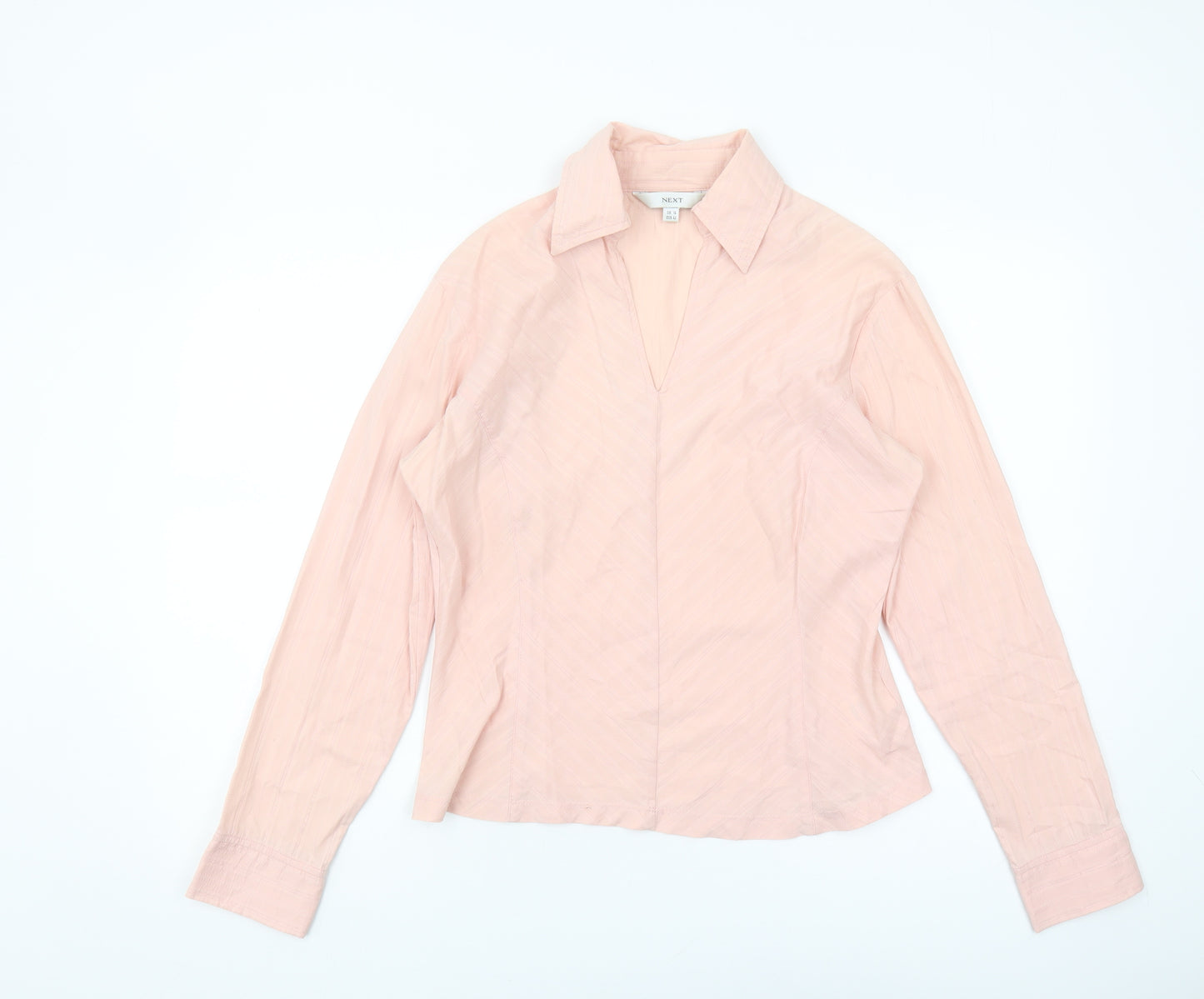 Next Women's Pink Long Sleeve Blouse Size 14