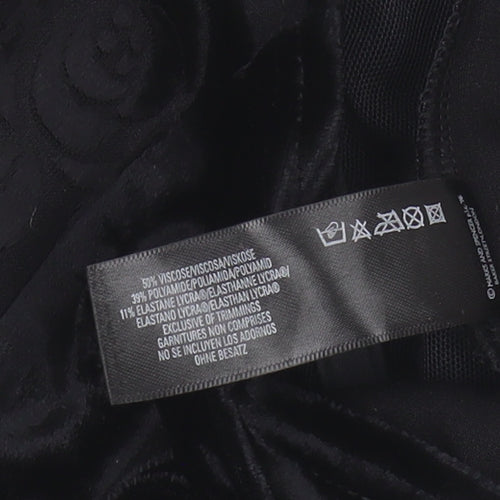 Marks and Spencer Black Square Neck Velvet Top