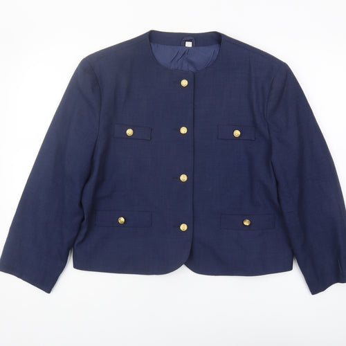 Miss Smith Women's Blue Blazer, Size 16