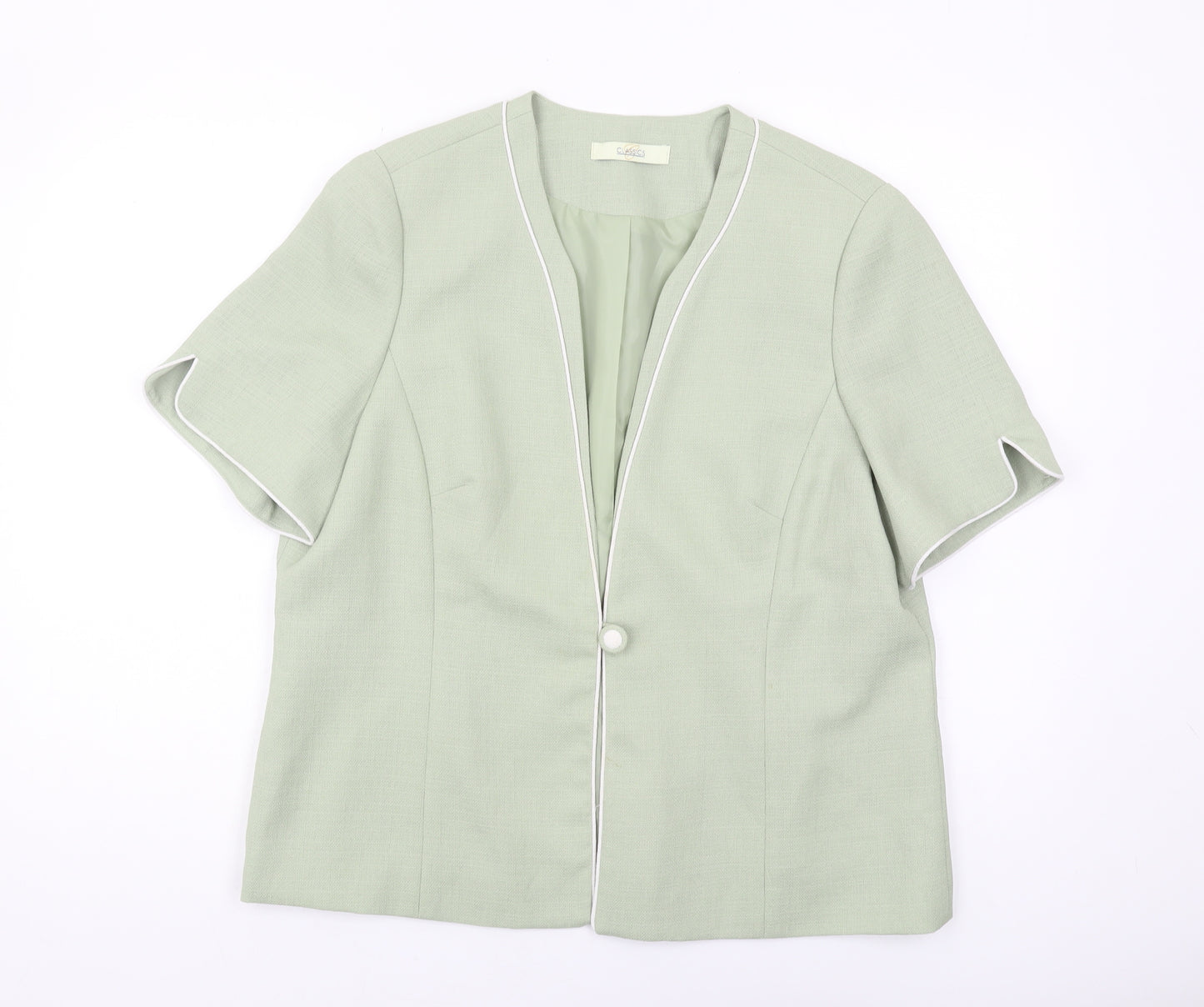 Classics Women's Green Blazer Size 18 Regular Fit