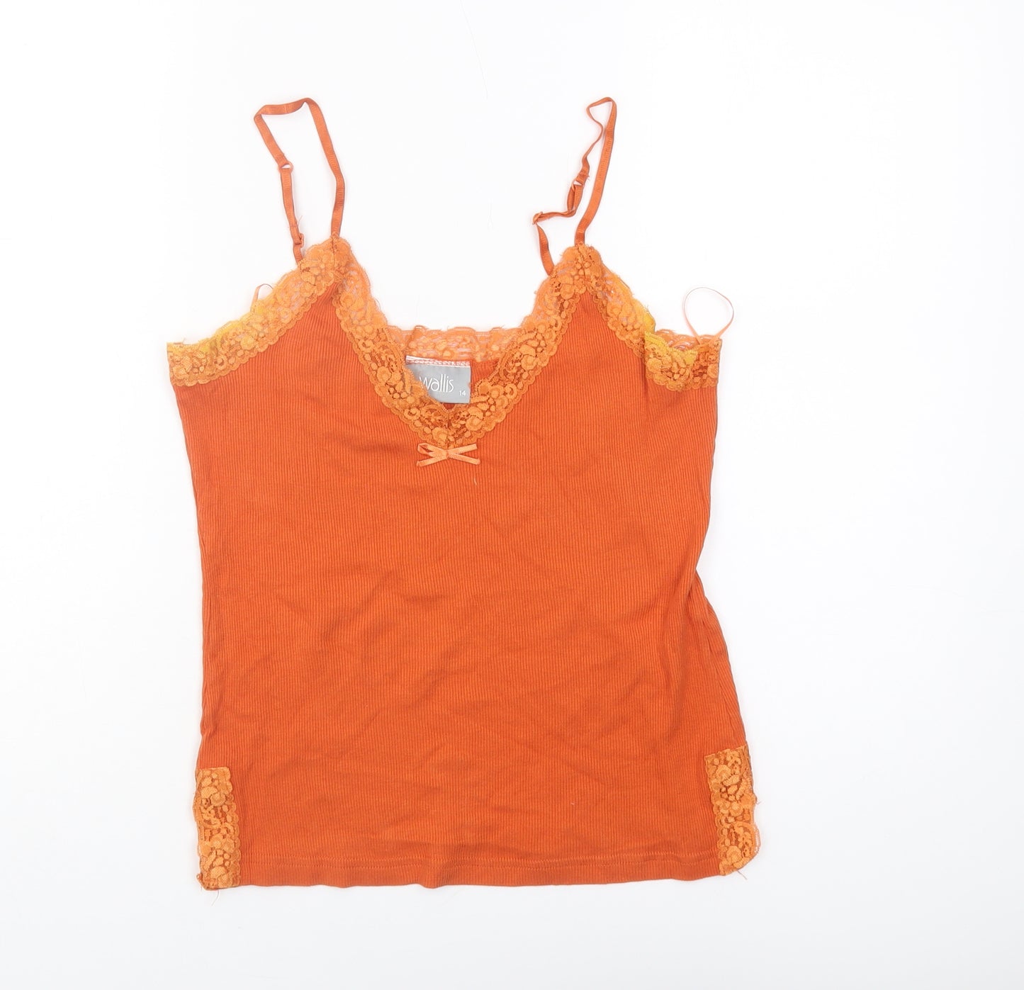 Wallis Women's Orange Camisole Tank - Size 14
