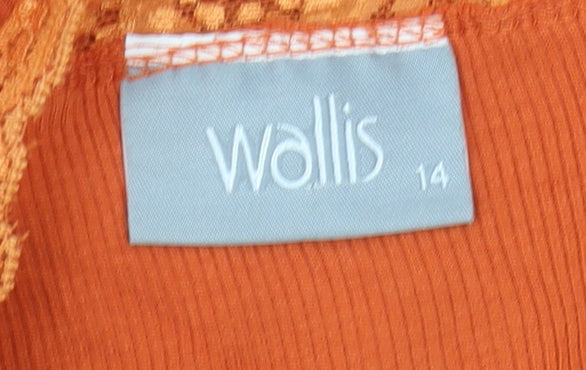 Wallis Women's Orange Camisole Tank - Size 14