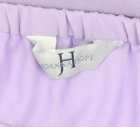 Joan Hope Women's Purple Elastic Waist Skirt, Size 18