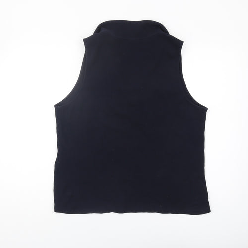 Sussan Women's Black Collared Tank Top XL