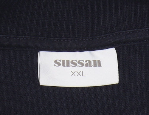 Sussan Women's Black Collared Tank Top XL