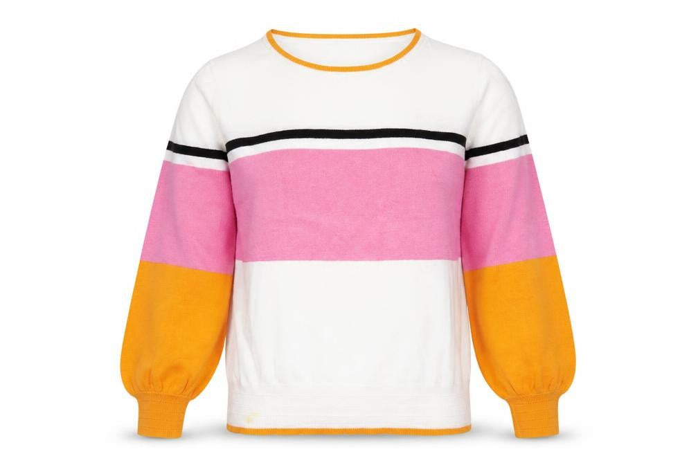 Front view of Next Women's Multicoloured Striped jumper L