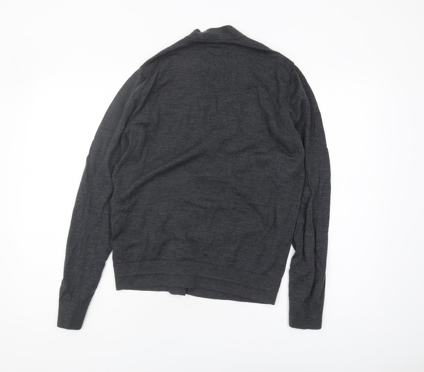 Gap Women's Grey Cardigan, Size M, 100% Merino Wool