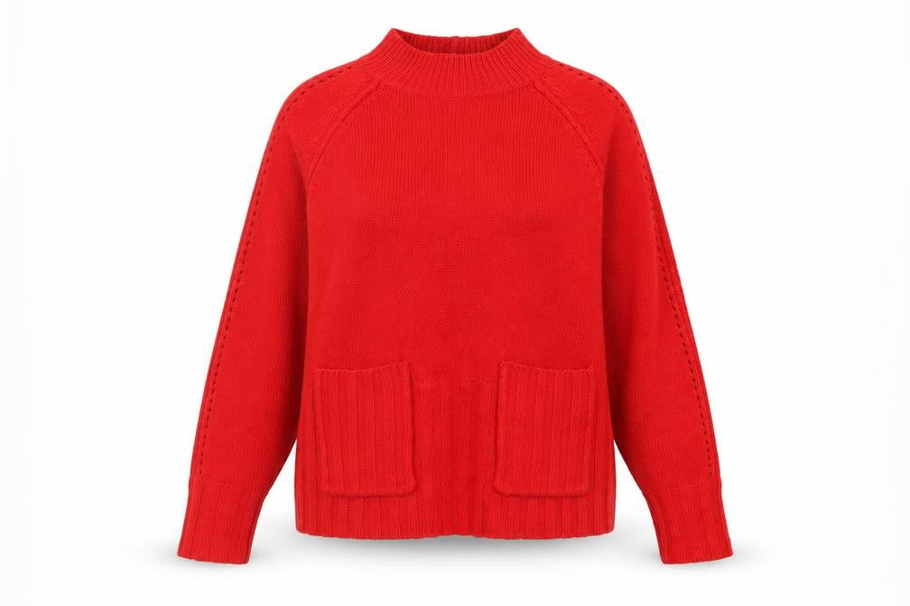 Front view of Next Women's Red jumper UK 12