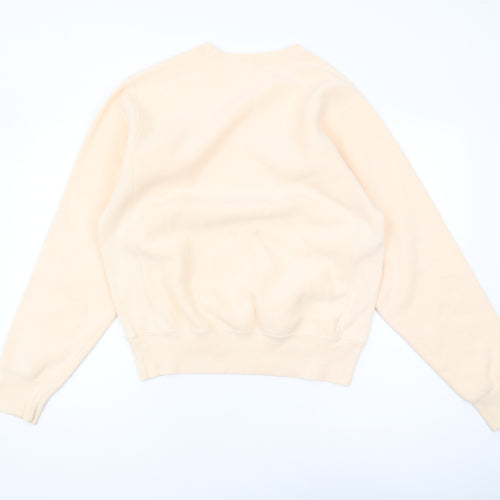 Champion Beige Unisex Sweatshirt Small Pullover Crew Neck