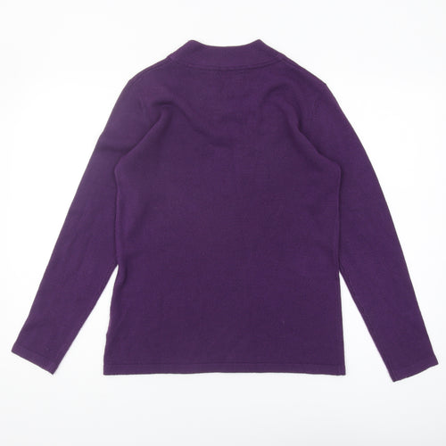 Damart Women's Purple Studded Pullover Jumper Size S