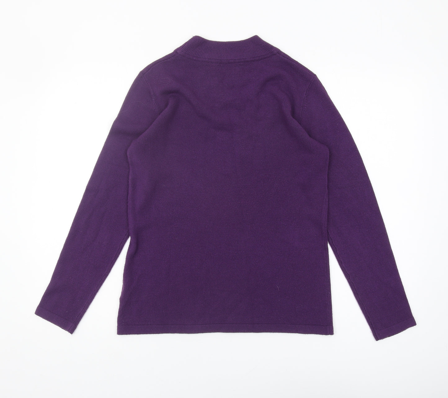Damart Women's Purple Studded Pullover Jumper Size S
