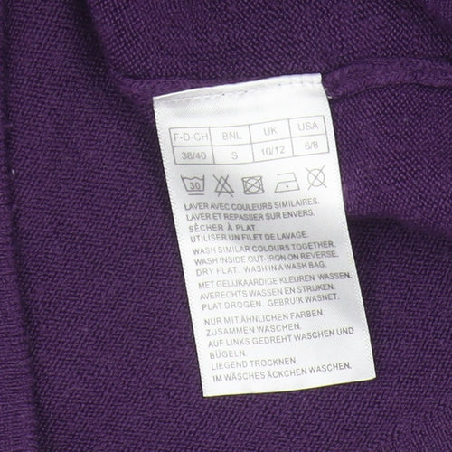 Damart Women's Purple Studded Pullover Jumper Size S