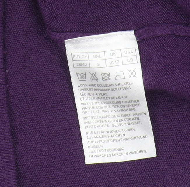 Damart Women's Purple Studded Pullover Jumper Size S