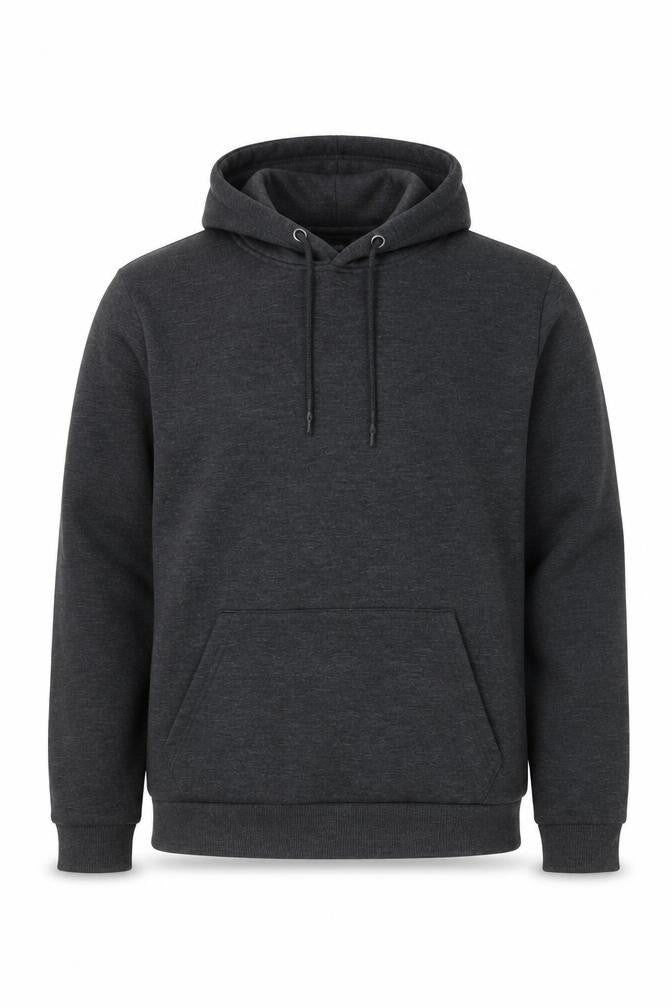 Front view of Brave Soul Men's Black XL Pullover Hoodie
