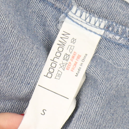 boohooMAN Men's Blue Denim Jacket Size S