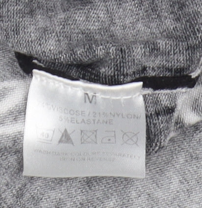 MiaModa Women's Black Floral Pullover Jumper, M