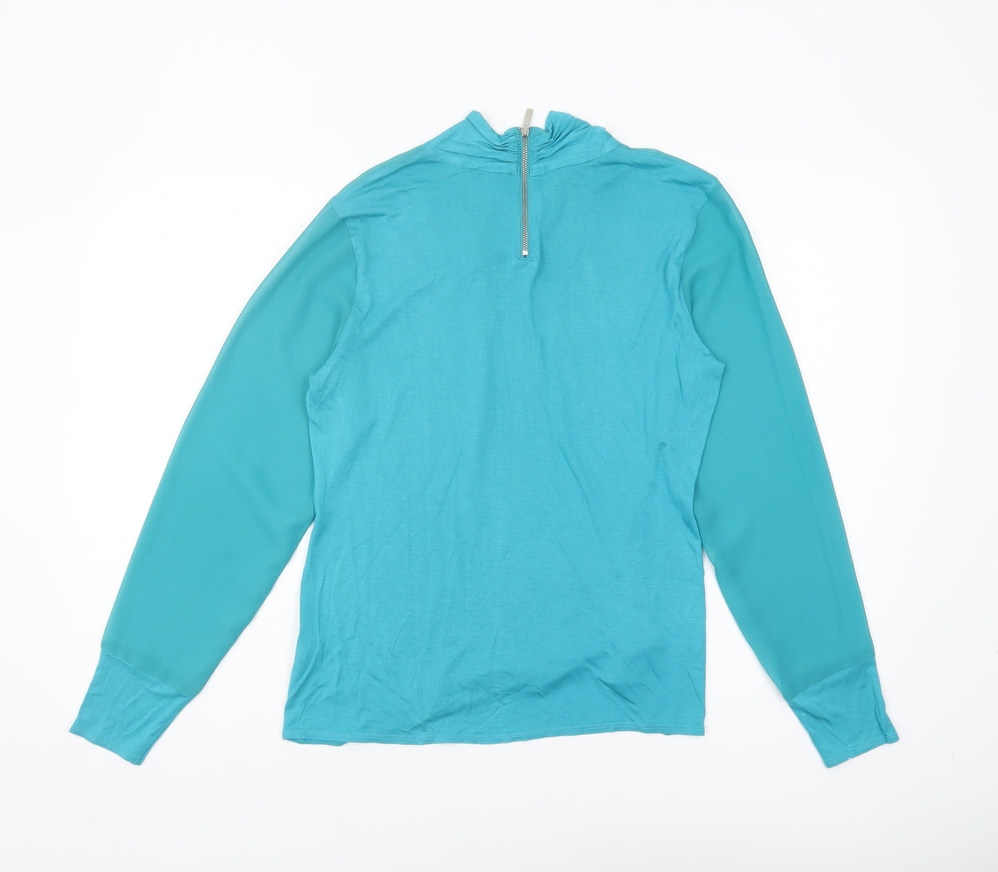 Karen Millen Women's Blue Long Sleeve Top, Size 14