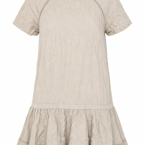MAX&Co Women Beige Short Dress Size 10 Casual Summer