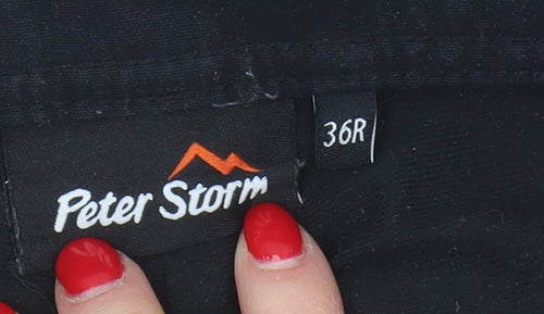 Peter Storm Men's Black Trousers, Size 36