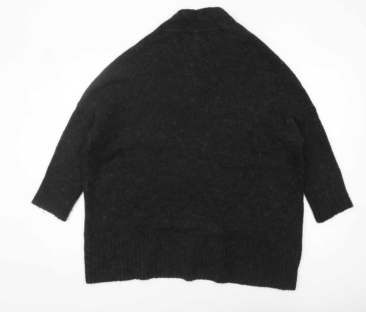 Zara Women's Black Cardigan, M, Relaxed Knit Style