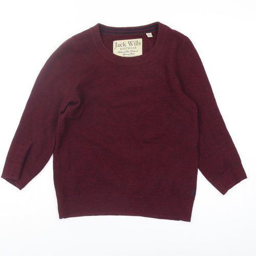 Jack Wills Women's Red Pullover Jumper Size 8