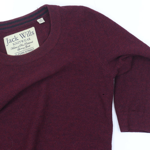 Jack Wills Women's Red Pullover Jumper Size 8