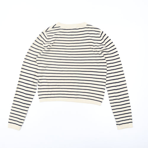 Zara Women's Striped Pullover Jumper Size S