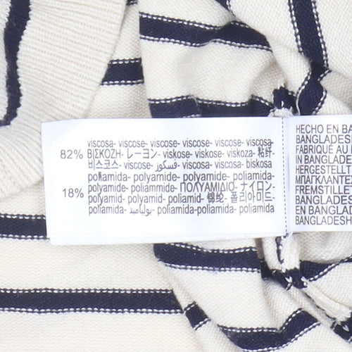 Zara Women's Striped Pullover Jumper Size S