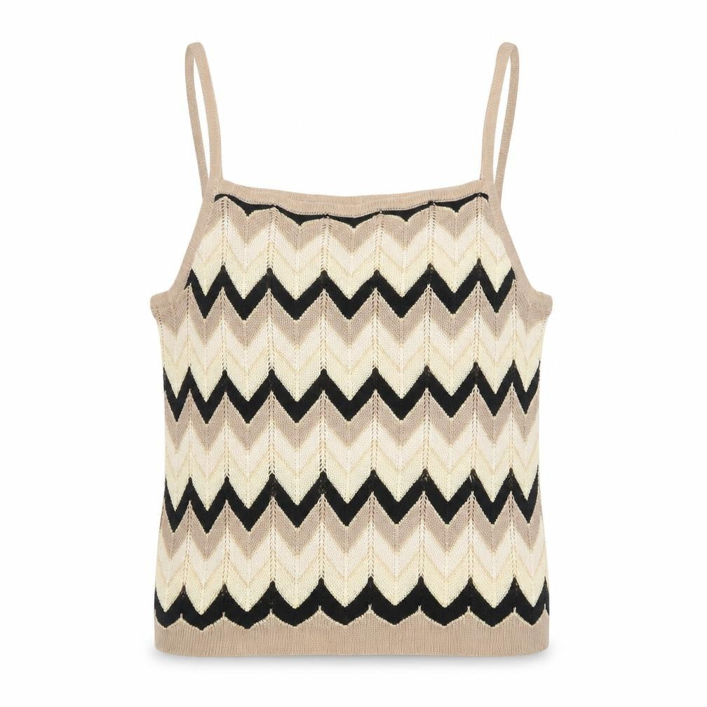 Front view of Mango Women's Multicoloured Camisole Tank, size S