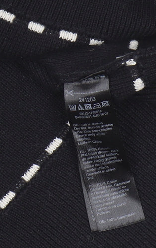 Monsoon Women's Black Pullover Jumper, Size 8, Cotton