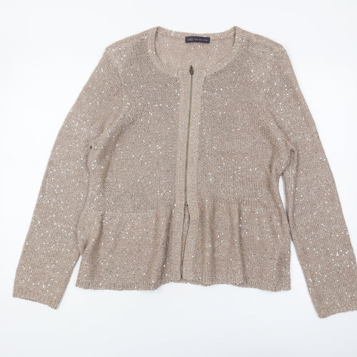 Marks and Spencer Women's Gold Cardigan Size 18