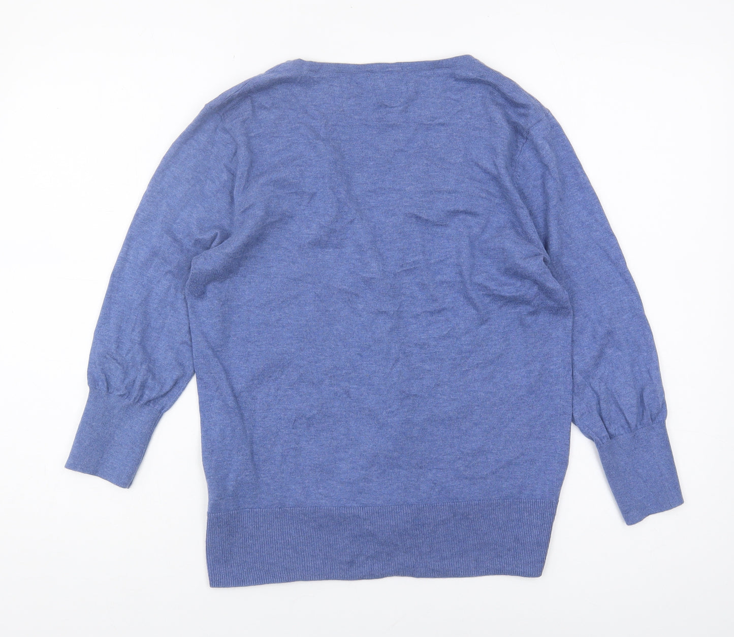 Monsoon Women's Blue V-Neck Cardigan Size 12