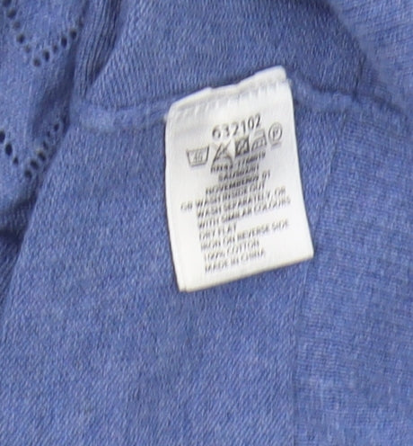 Monsoon Women's Blue V-Neck Cardigan Size 12