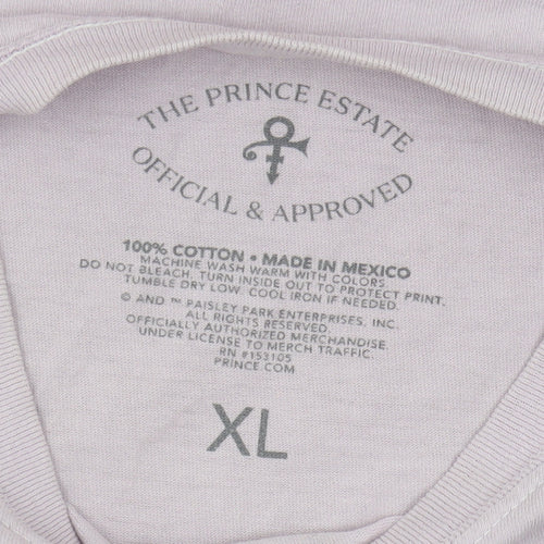 The Prince Estate Men's Purple XL Music T-Shirt