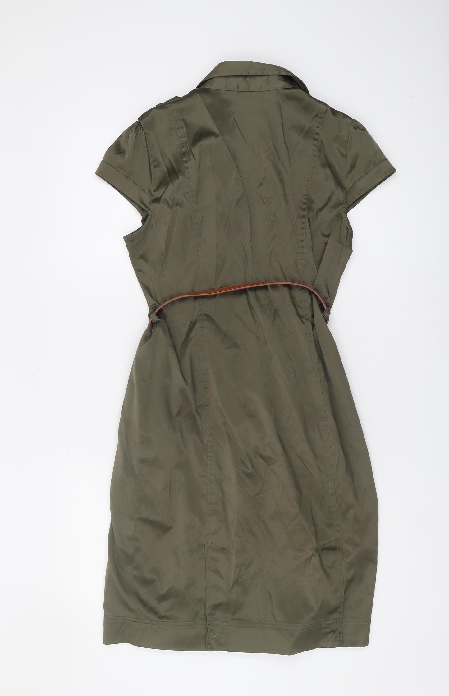 ET VOUS Women's Green Shirt Dress Size 12