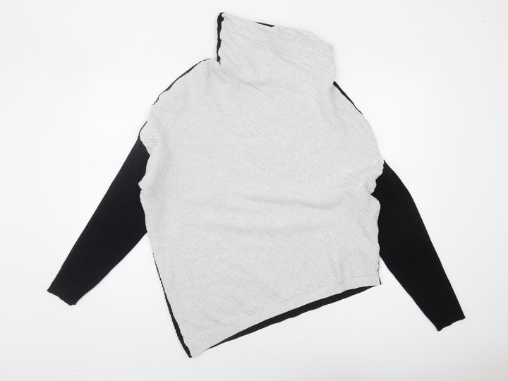 Phase Eight Women's Black High Neck Jumper M