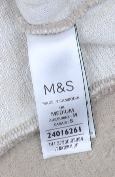 Marks and Spencer Women's Beige Animal Print Pullover Jumper
