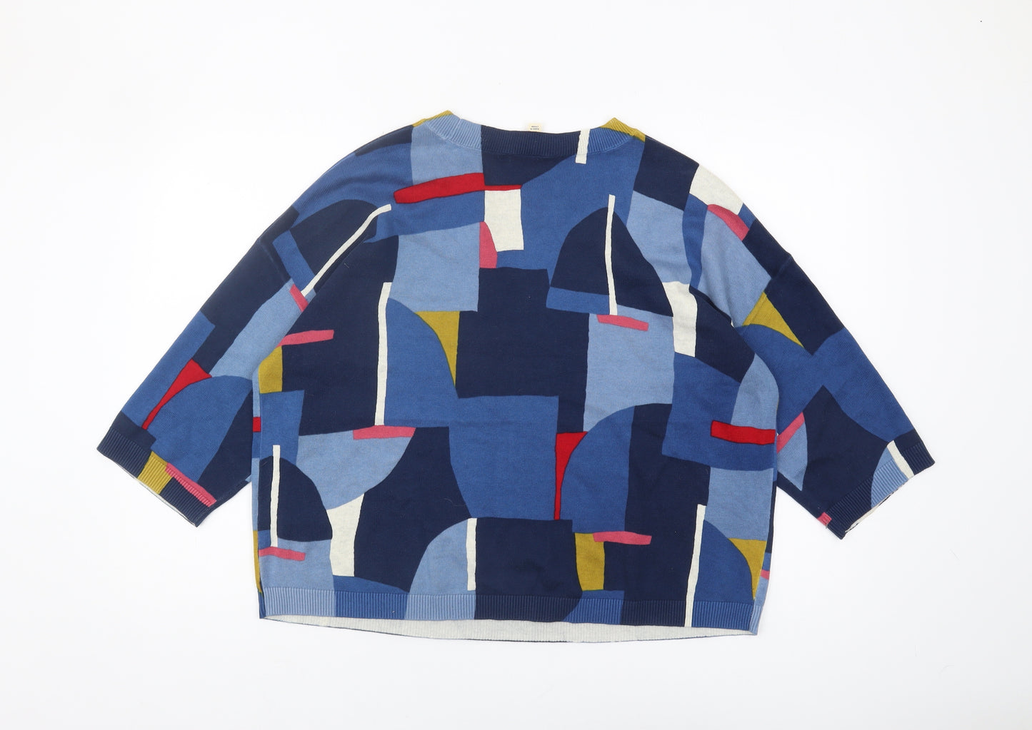 Seasalt Cornwall Women's Blue Geometric Jumper Size 12