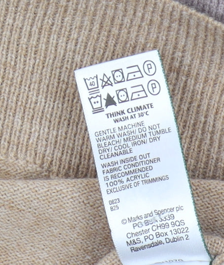 Marks and Spencer Women's Beige Pullover Jumper, Size 10