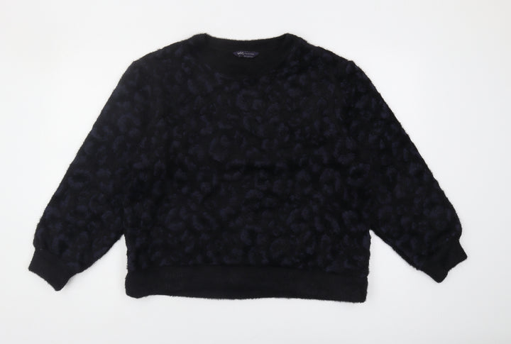 Marks and Spencer Women's Black Animal Print Jumper M