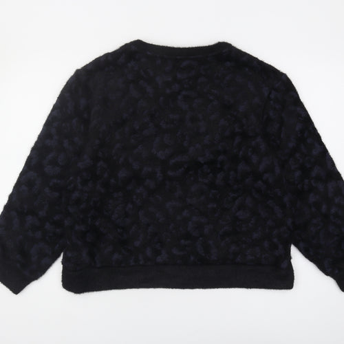 Marks and Spencer Women's Black Animal Print Jumper M