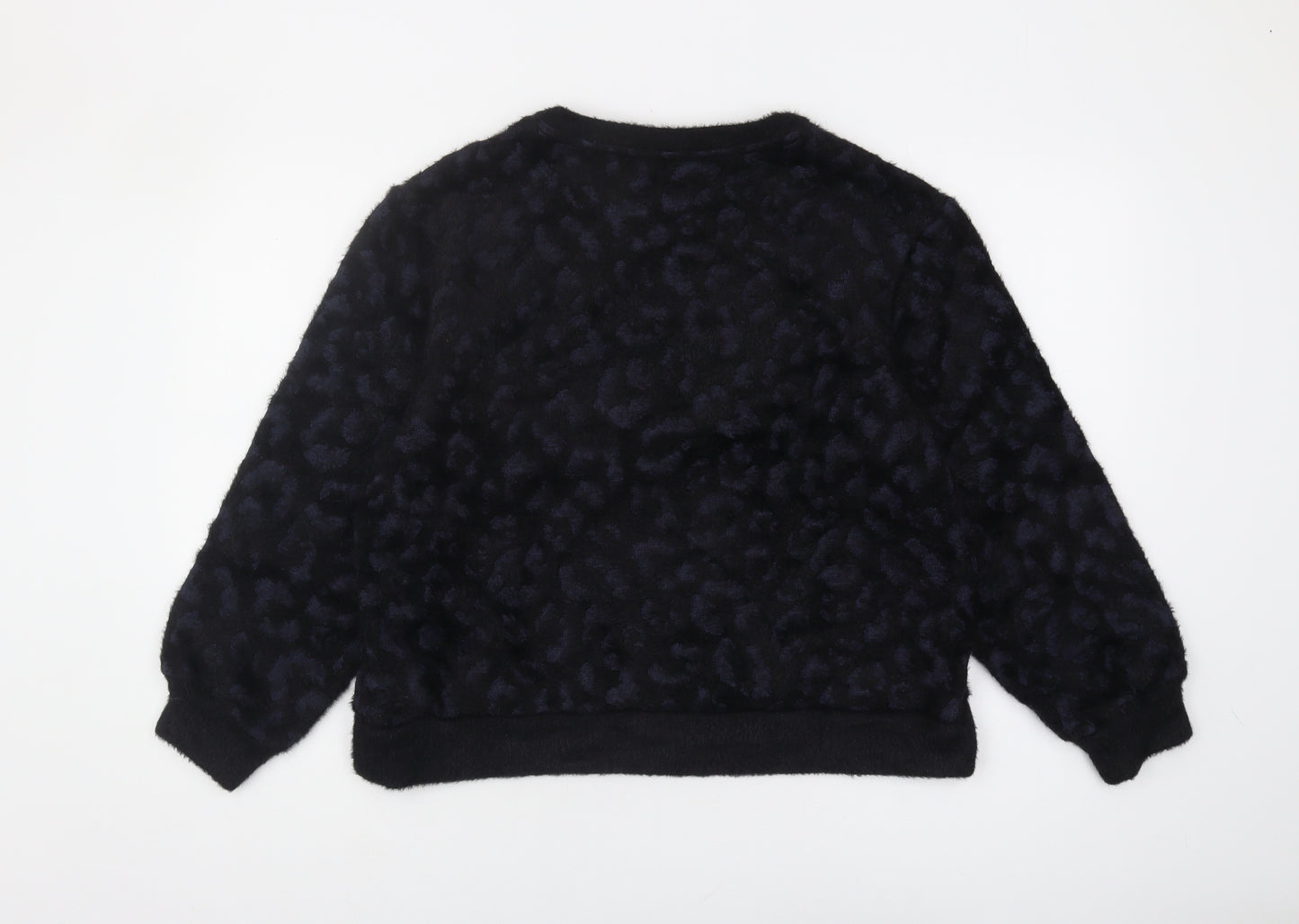 Marks and Spencer Women's Black Animal Print Jumper M
