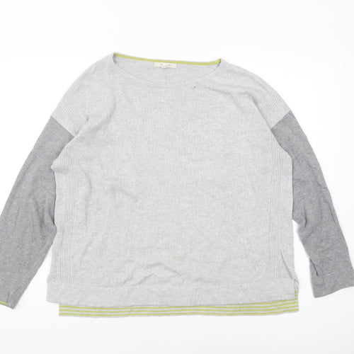 White Stuff Women's Grey Pullover Jumper UK 14