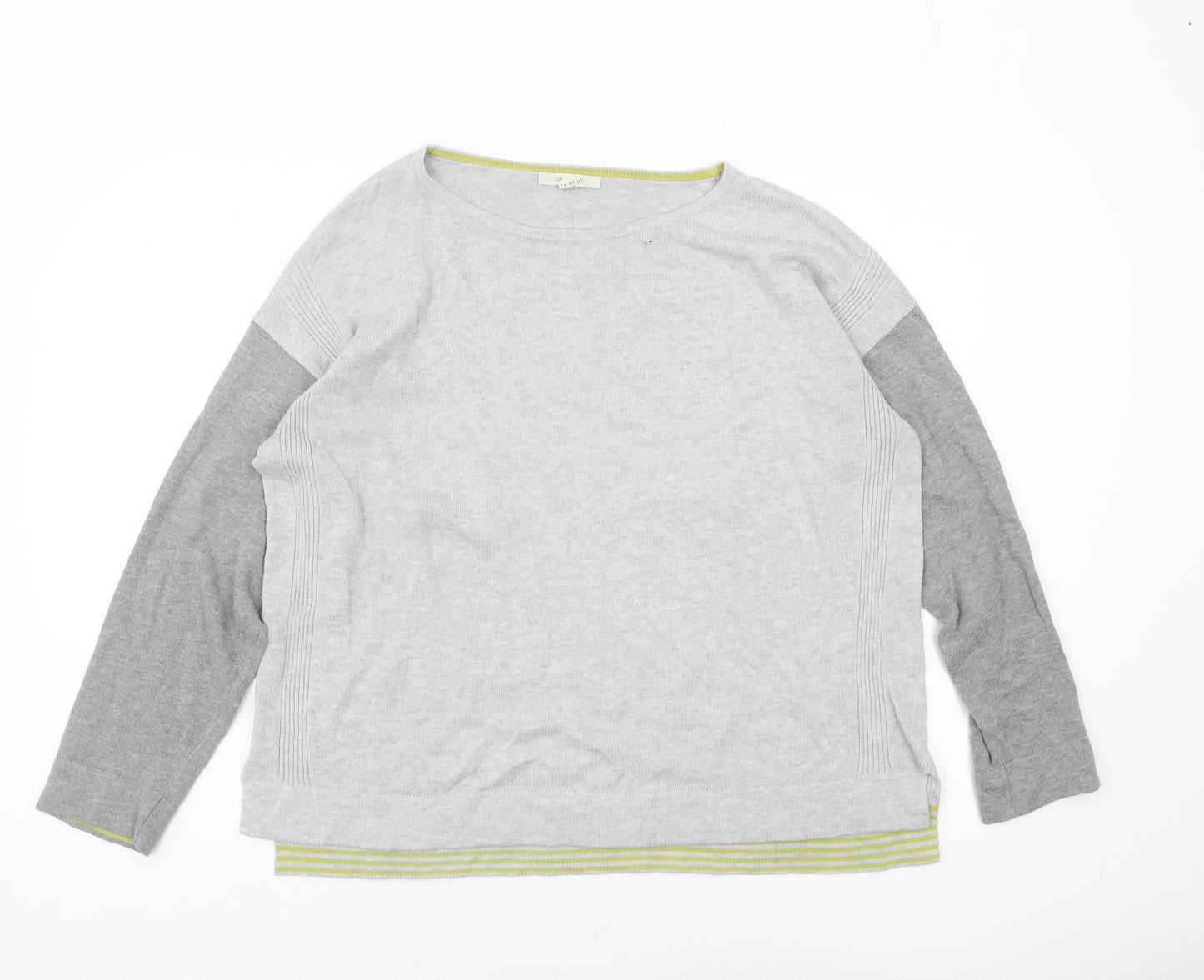 White Stuff Women's Grey Pullover Jumper UK 14