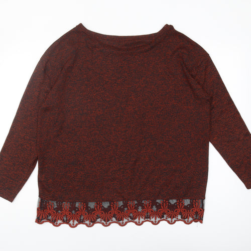 Next Women's Red Pullover Jumper, Size 18