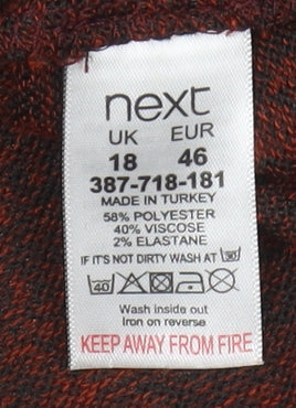 Next Women's Red Pullover Jumper, Size 18