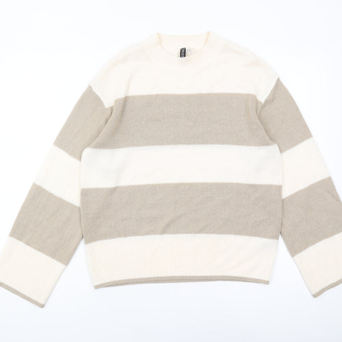 H&M Women’s Multicoloured XS Striped Pullover Jumper