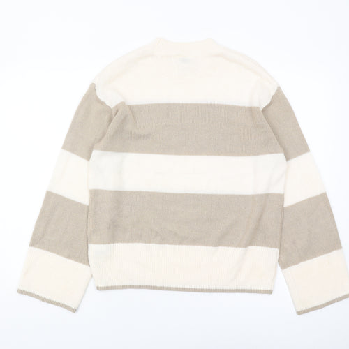 H&M Women’s Multicoloured XS Striped Pullover Jumper