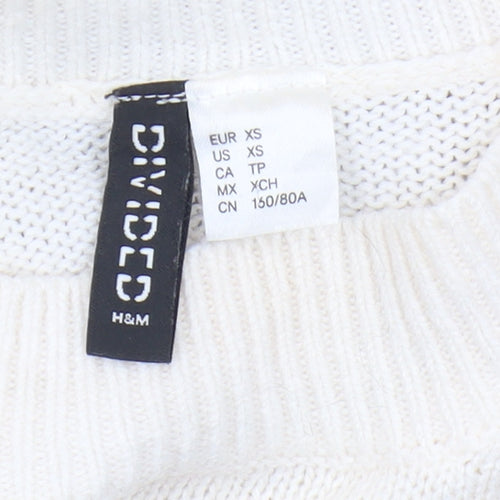 H&M Women’s Multicoloured XS Striped Pullover Jumper